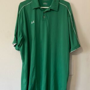 Under Armour Men's Vibrant Green Polo Shirt